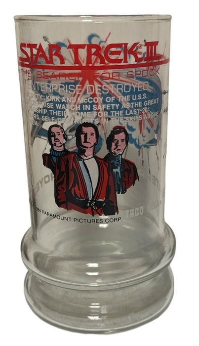 Star Trek III Enterprise Destroyed Glass Cup - Pre-Owned - Homegoods