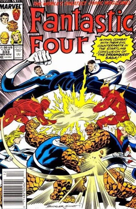 Fantastic Four #333 Newsstand Edition (1989)