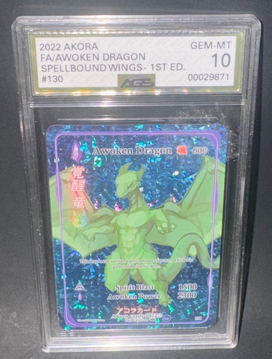 Awoken Dragon 1ST Edition #130 - Spellbound Wings - AGS Graded 10