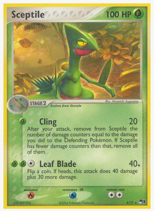 Sceptile 4/17 - POP Series 1 (POP) - Lightly Played