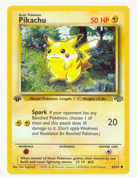 Pikachu 60/64 (1ST Edition) - Jungle (JU)