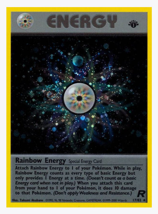 Rainbow Energy 17/82 - Team Rocket (TR) - Lightly Played