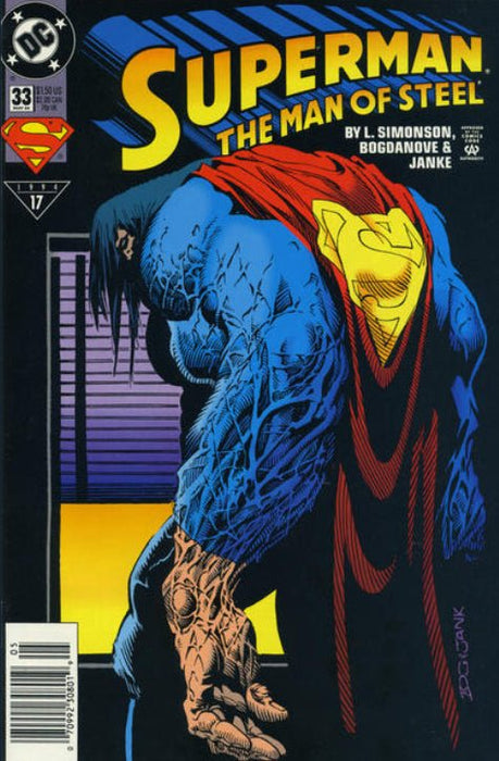 Superman: The Man of Steel #33 Newsstand Edition (1994)