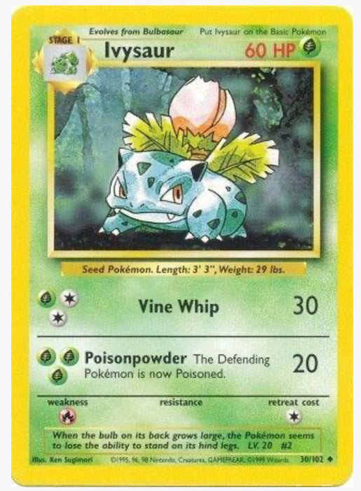 Ivysaur 30/102 - Base Set (BS)