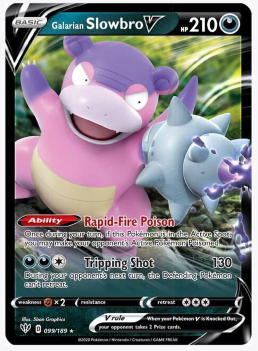 Galarian Slowbro V - SWSH03: Darkness Ablaze (SWSH03)