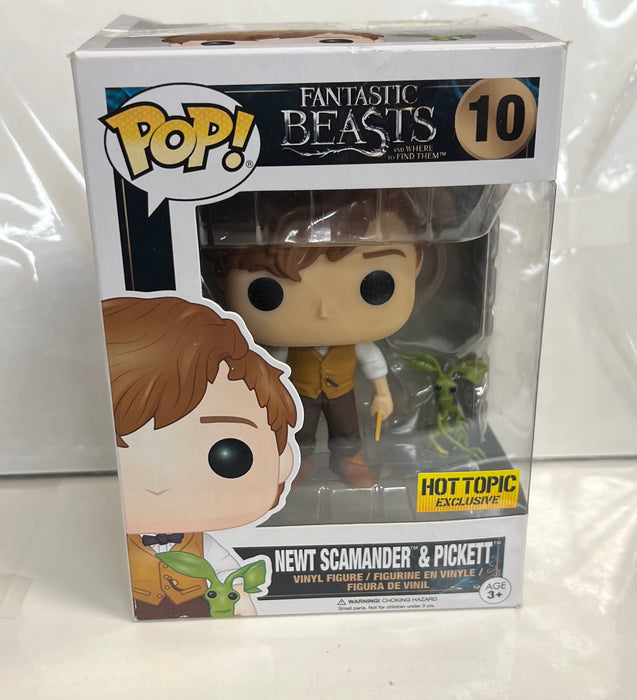 Fantastic Beasts: Newt Scamander & Picket #10 (Hot Topic Exclusive) - In Box - Funko Pop