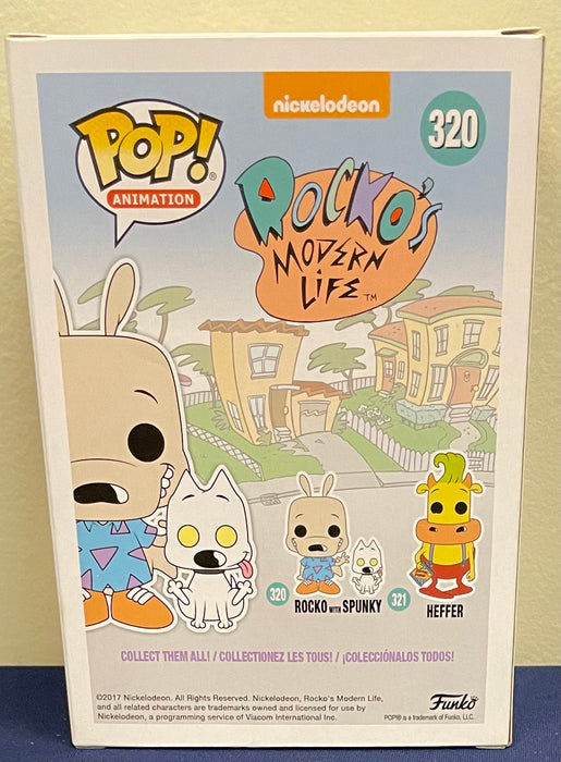 Nickelodeon Rocko’s Modern Life: Rocko with Spunky (Sick) #320 (Limited Edition Chase) - With Box - Funko Pop