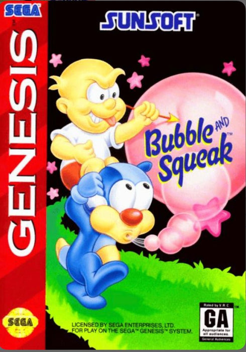 Bubble And Squeak - Box And Game - Sega Genesis