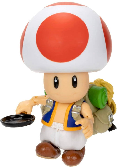 The Super Mario Bros. Movie: Toad Figure with Frying Pan Accessory Series 1 (New) - Toys