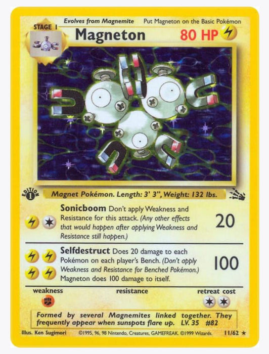 Magneton 11/62 1ST Edition - Fossil - Lightly Played