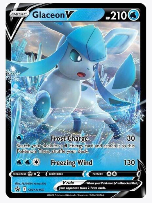 Glaceon V - SWSH196 - SWSH: Sword & Shield Promo Cards (SWSD)