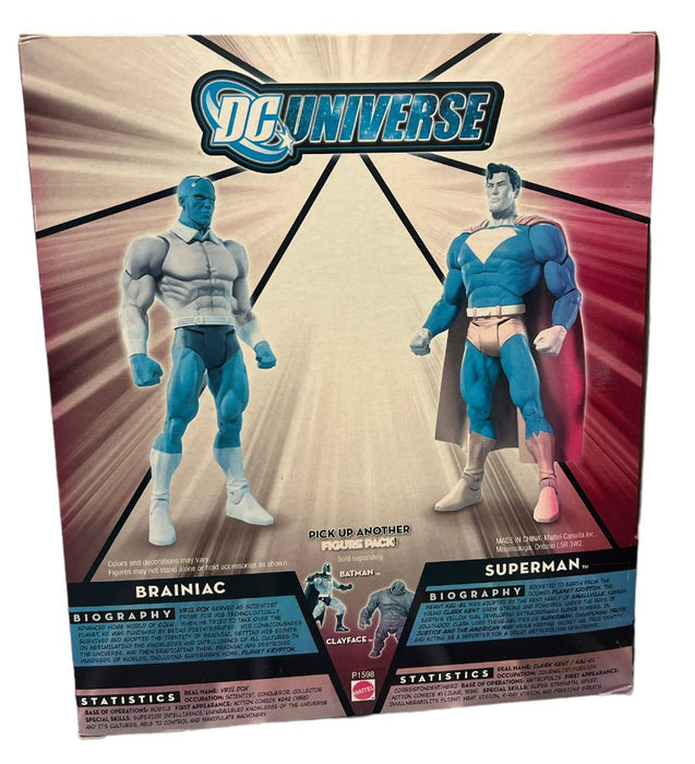 DC Universe Superman Vs. Brainiac Clash In The Cosmos (Cosmetically Flawed Box) - New - Toys And Collectibles