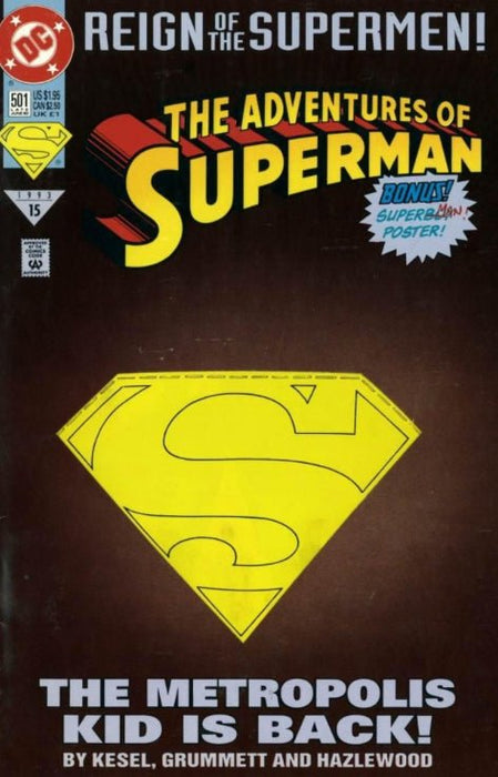 Adventures of Superman #501 Die-cut cover (1993)