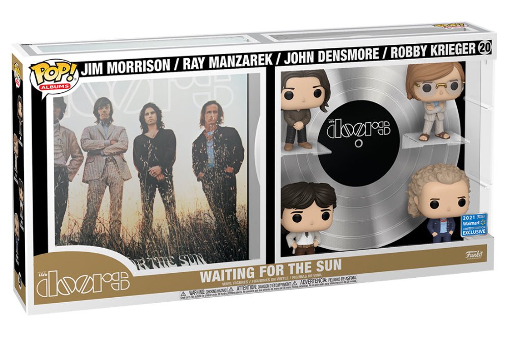 The Doors: Waiting For The Sun: Jim Morrison / Ray Manzarek / John Densmore / Robby Krieger #20 (2021 Walmart Exclusive) - In Box - Funko Pop