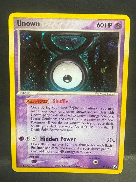 Unown (V) V/28 - Unseen Forces (UF) - Lightly Played