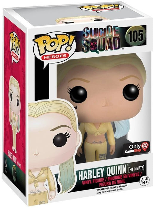 Suicide Squad: Harley Quinn HQ Inmate #105 (Gamestop Exclusive) - With Box - Funko Pop