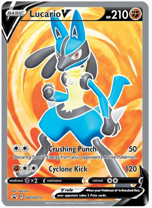 Lucario V - SWSH213 - SWSH: Sword & Shield Promo Cards (SWSD)