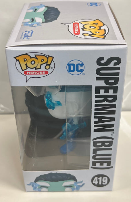 Superman: Superman (Blue) #419 (2021 Fall Convention Exclusive) - In Box - Funko Pop