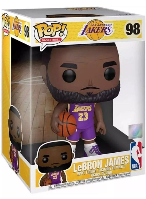 NBA Los Angeles Lakers: LeBron James #98 (Purple) (Jumbo)- With Box - Funko Pop