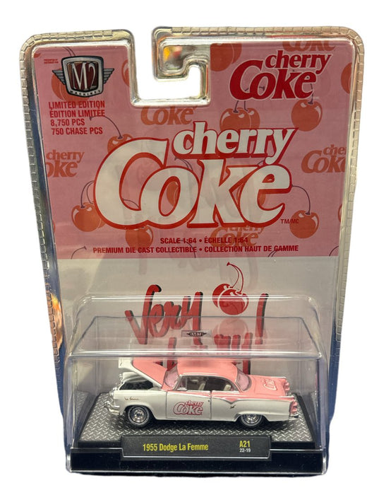 M2 Machines: Cherry Coke- 1955 Dodge La Femme - New - Toys And Collectibles