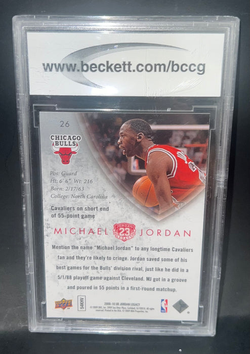 2009-10 Upper Deck MJ Legacy Collection Gold #26 Michael Jordan - BCCG Graded 10