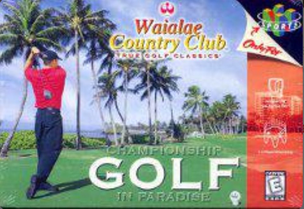 Waialae Country Club - Cart Only - Nintendo 64