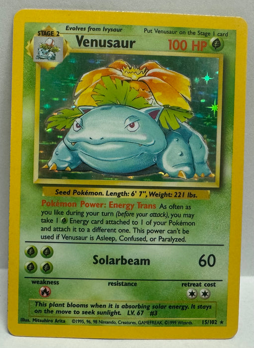 Venusaur 15/102 - Base Set (BS) - Lightly Played