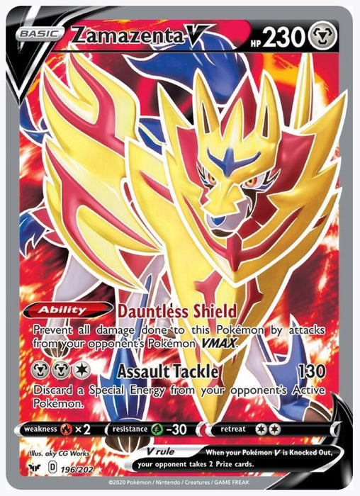 Zamazenta V (Full Art) - SWSH01: Sword & Shield Base Set (SWSH01)