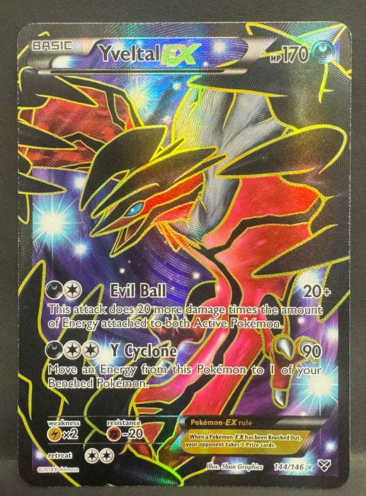 Yveltal EX 144/146 (Full Art) - XY Base Set (XY) - Lightly Played