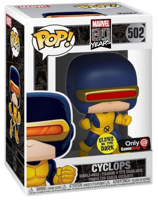 Marvel: Cyclops #502 (GameStop Exclusive) (Glows In The Dark) - With Box - Funko Pop