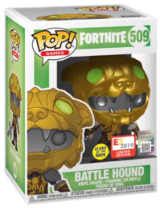 Fortnite: Battle Hound #509 (Glows In The Dark) (E3 2019 Limited Edition) - With Box - Funko Pop