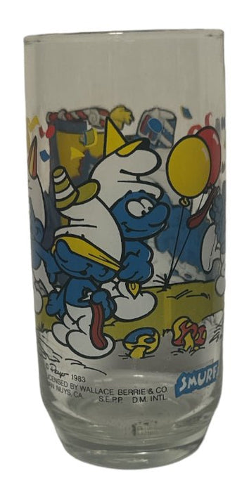 1983 Handy Smurf Glass Cup - Pre-Owned - Homegoods