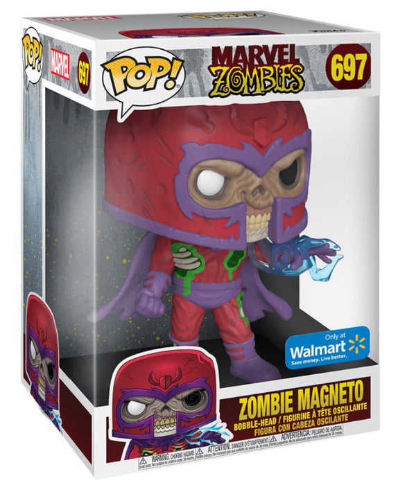 Marvel Zombies: Zombie Magneto #697 (Jumbo) (Walmart Exclusive Label Torn Off)- With Box - Funko Pop