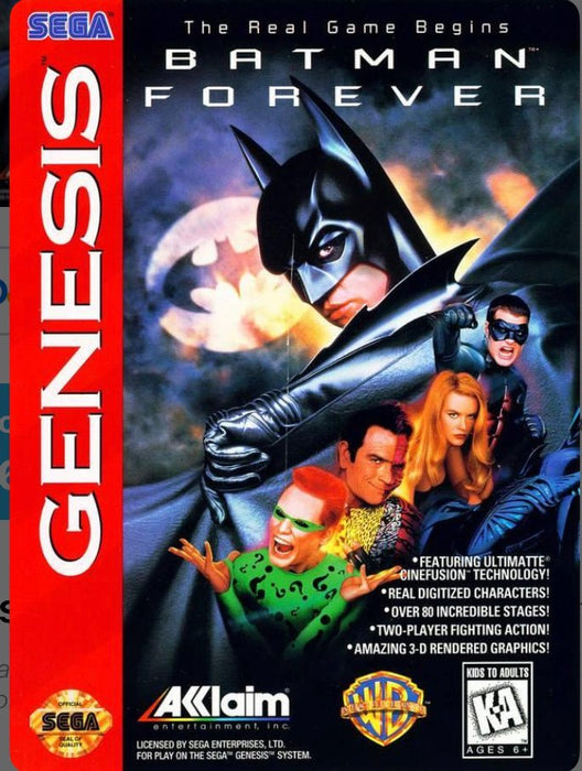 Batman Forever - Box And Game - Sega Genesis