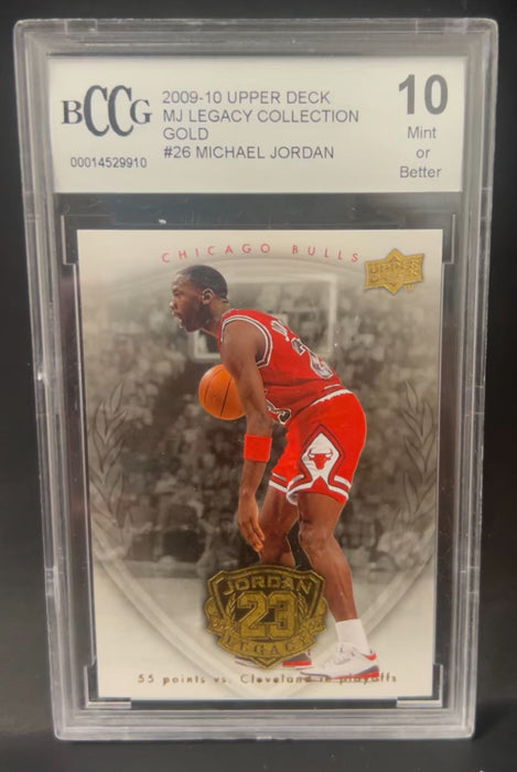 2009-10 Upper Deck MJ Legacy Collection Gold #26 Michael Jordan - BCCG Graded 10