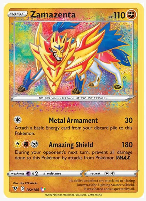 Zamazenta 102/185 - SWSH04: Vivid Voltage (SWSH04)