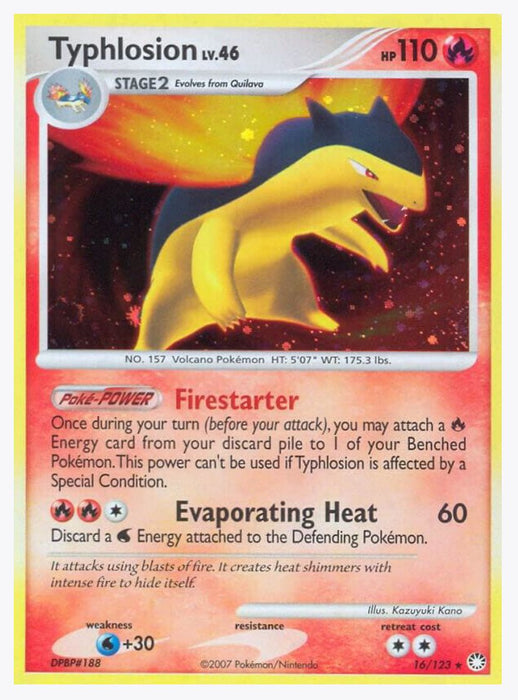 Typhlosion 16/123 - Mysterious Treasures (MT) - Near Mint