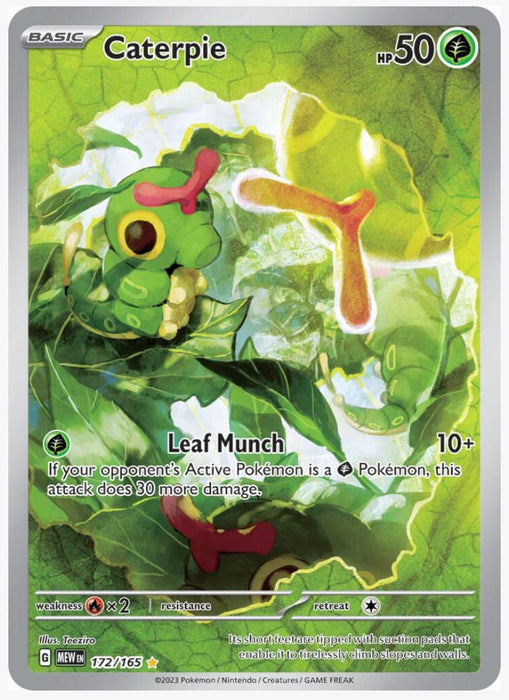 Caterpie - 172/165 - SV: Scarlet & Violet 151 (MEW)