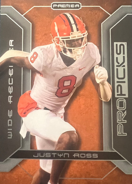 2022 Wild Card: Pro Picks: Justyn Ross (Orange - Silver) #PP-36