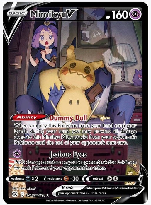 Mimikyu V - SWSH09: Brilliant Stars Trainer Gallery (SWSH09:TG) - Lightly Played