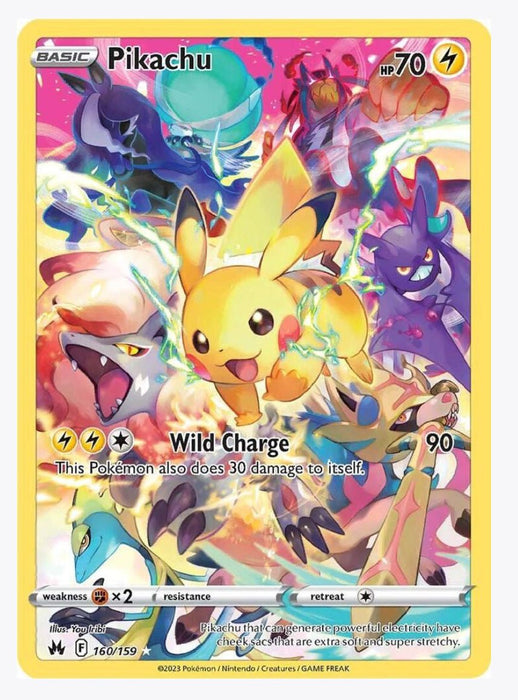 Pikachu 160/159 (Secret) - Crown Zenith - Near Mint