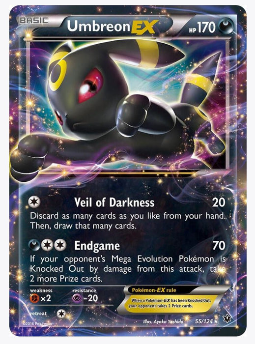 Umbreon EX 55/124 - XY - Fates Collide (FCO) - Near Mint