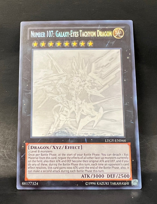 Number 107: Galaxy-Eyes Tachyon Dragon (Ghost Rare) - Lord of the Tachyon Galaxy (LTGY) - Near Mint