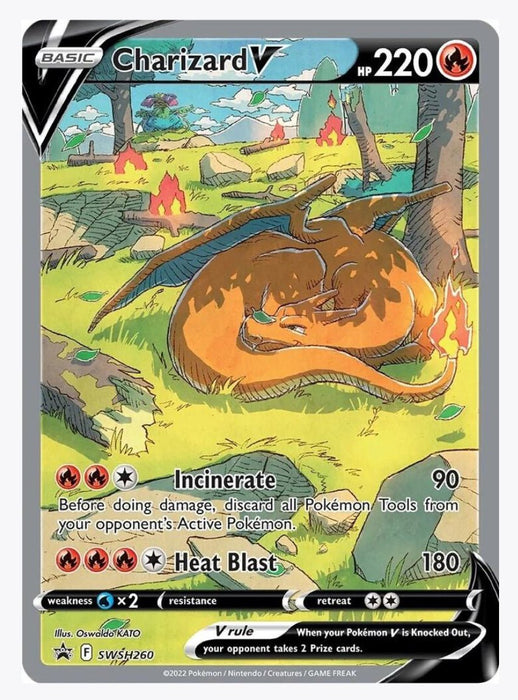 Charizard V - SWSH260 - SWSH: Sword & Shield Promo Cards (SWSD)