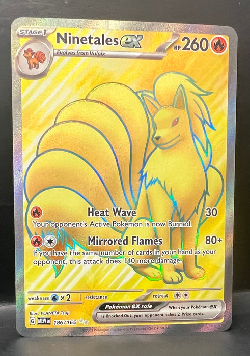 Ninetales ex - 186/165 - SV: Scarlet & Violet 151 (MEW) - Lightly Played