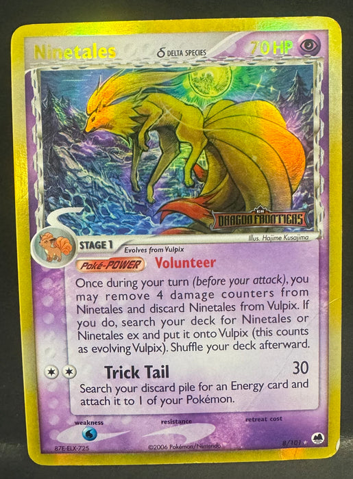 Ninetales (Delta Species) 8/101 - Dragon Frontiers (DF) - Damaged