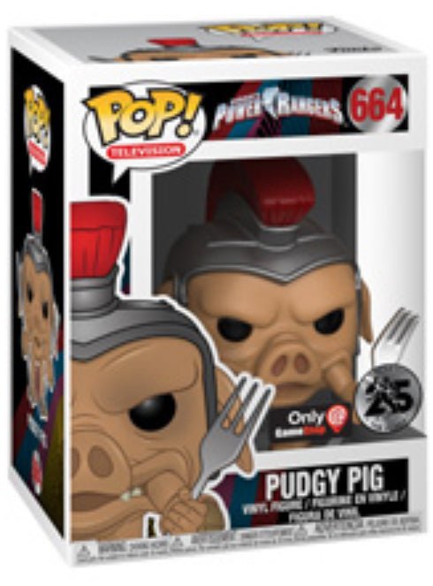 Saban’s Power Rangers: Pudgy Pig #664 (GameStop Exclusive) - In Box - Funko Pop