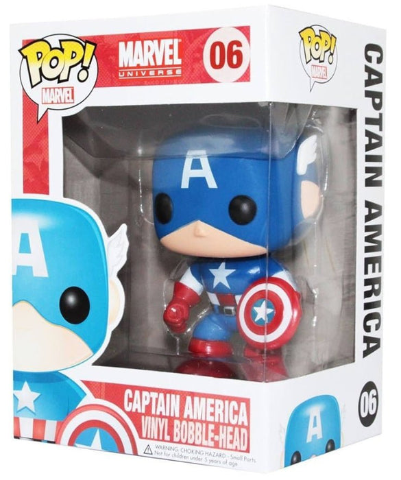 Marvel Universe: Captain America #06 - With Box - Funko Pop