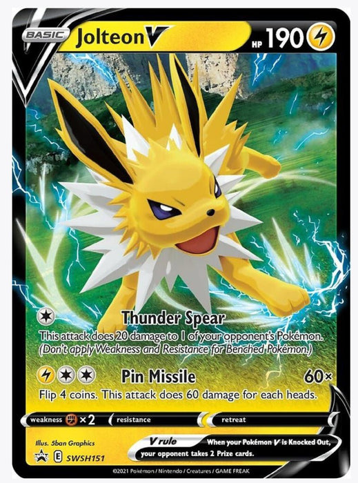 Jolteon V - SWSH151 - SWSH: Sword & Shield Promo Cards (SWSD)