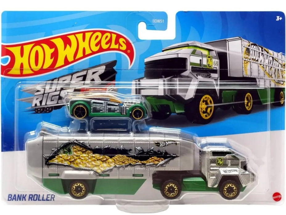 Hot Wheels: Super Rigs Bank Roller - New - Toys And Collectibles